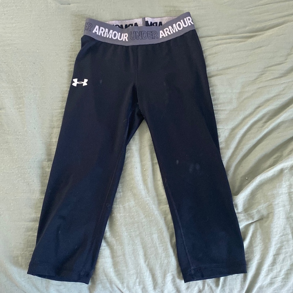 under amour, size kids 12, black